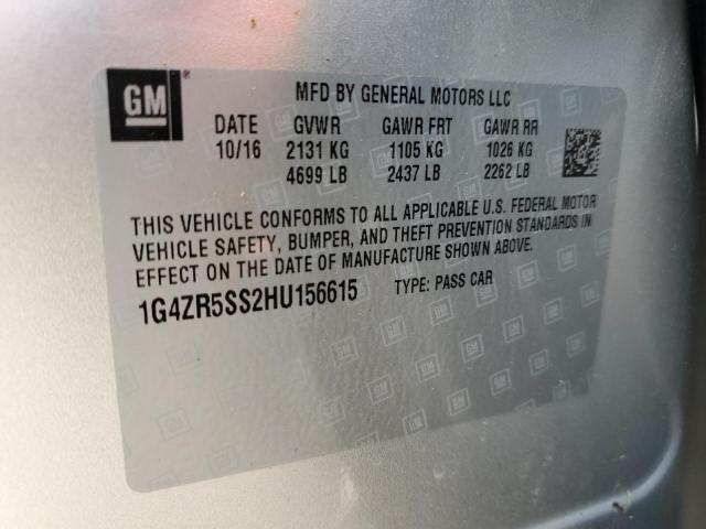 2017 BUICK LACROSSE P 1G4ZR5SS2HU156615