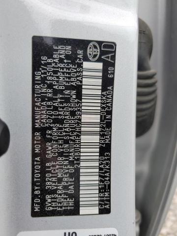 2017 TOYOTA COROLLA LE - 2T1BURHE7HC799357
