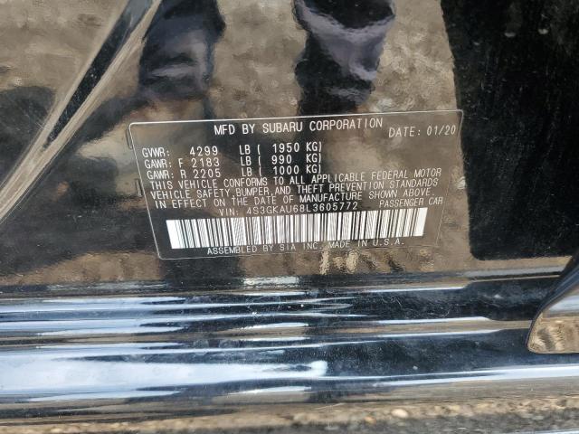2020 SUBARU IMPREZA LI 4S3GKAU68L3605772