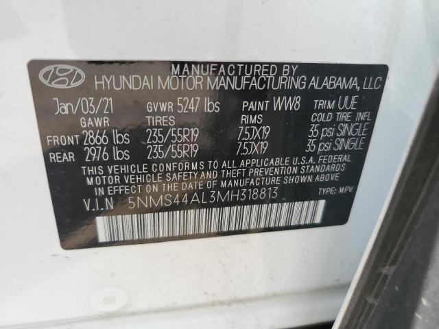 2021 HYUNDAI SANTA FE L 5NMS44AL3MH318813