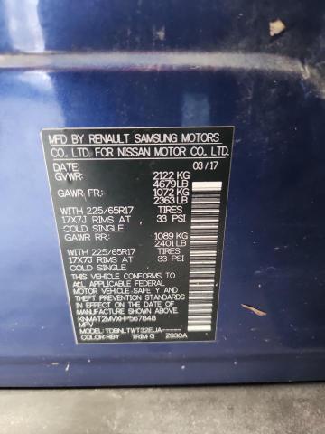 2017 NISSAN ROGUE S KNMAT2MVXHP567848