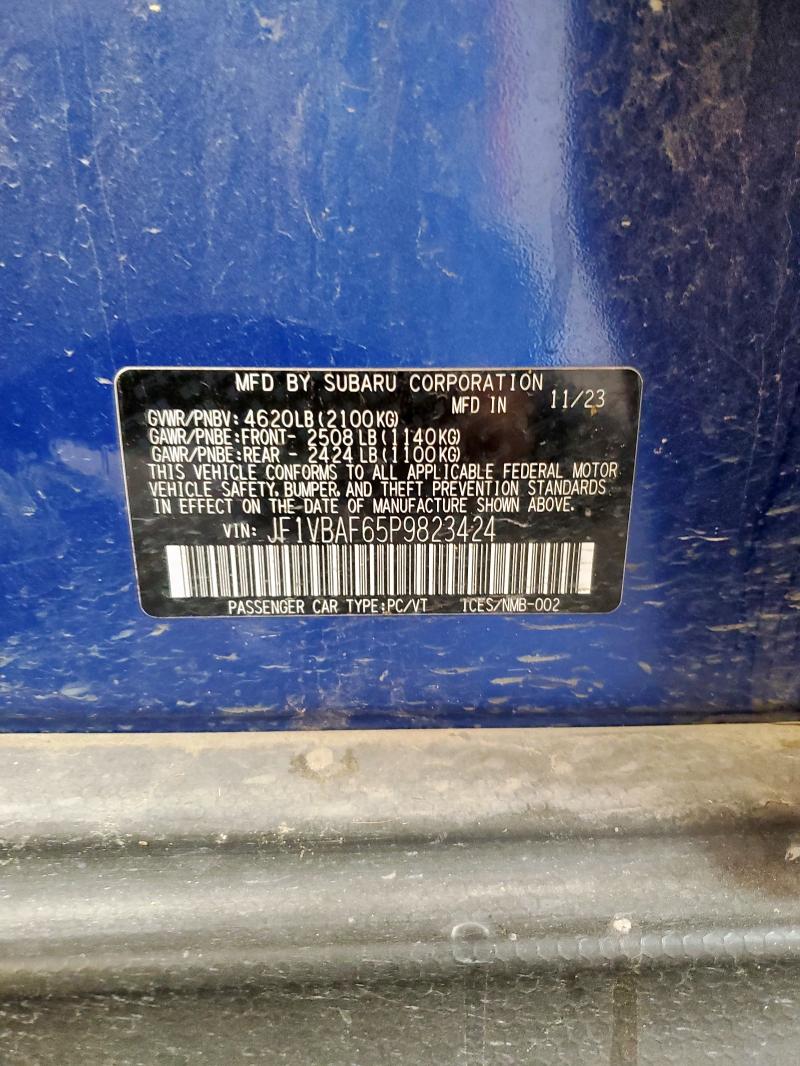 2023 SUBARU WRX PREMIU JF1VBAF65P9823424