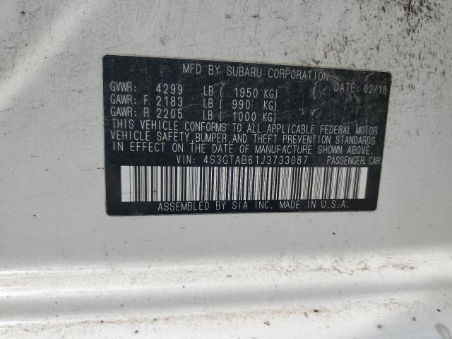 2018 SUBARU IMPREZA PR 4S3GTAB61J3733087