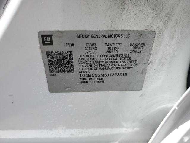 2018 CHEVROLET CRUZE LS 1G1BC5SM6J7222315