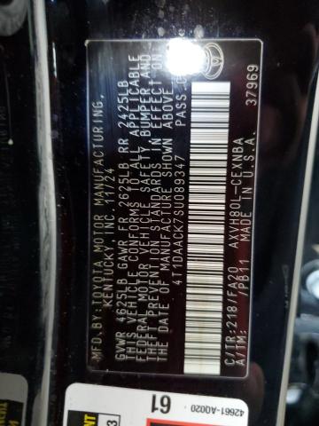 2025 TOYOTA CAMRY XSE 4T1DAACK7SU089347