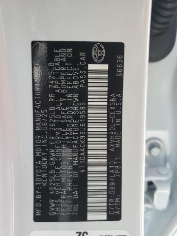 2025 TOYOTA CAMRY XSE - 4T1DAACK9SU619589