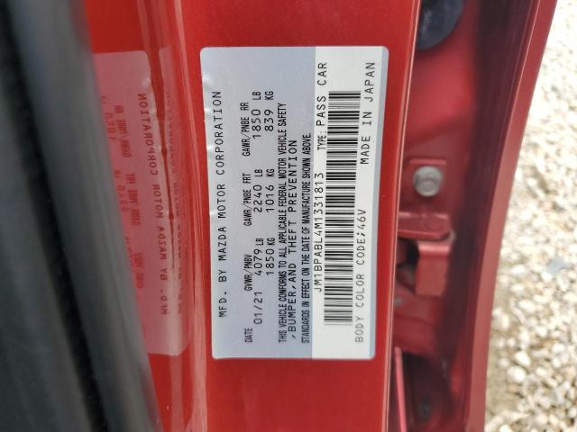 2021 MAZDA 3 SELECT JM1BPABL4M1331813