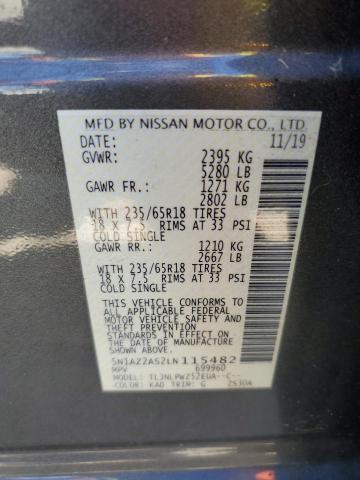 2020 NISSAN MURANO S - 5N1AZ2AS2LN115482