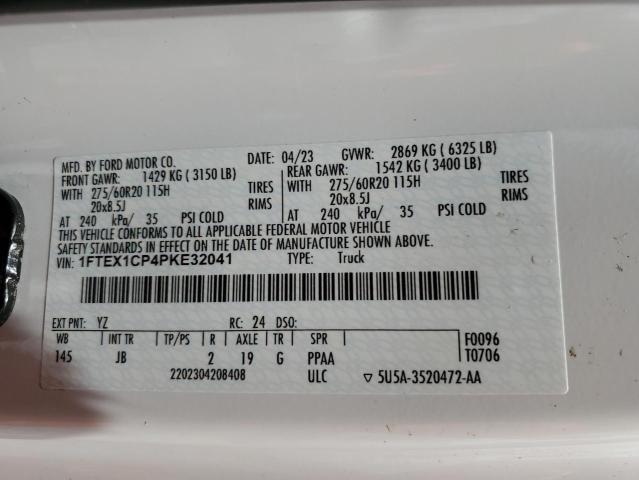 2023 FORD F150 SUPER - 1FTEX1CP4PKE32041