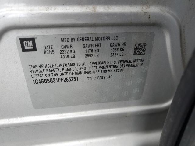 2015 BUICK LACROSSE 1G4GB5G31FF285251