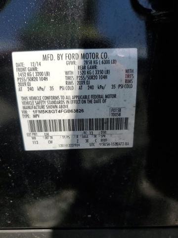 2015 FORD EXPLORER SPORT 1FM5K8GT4FGB63826