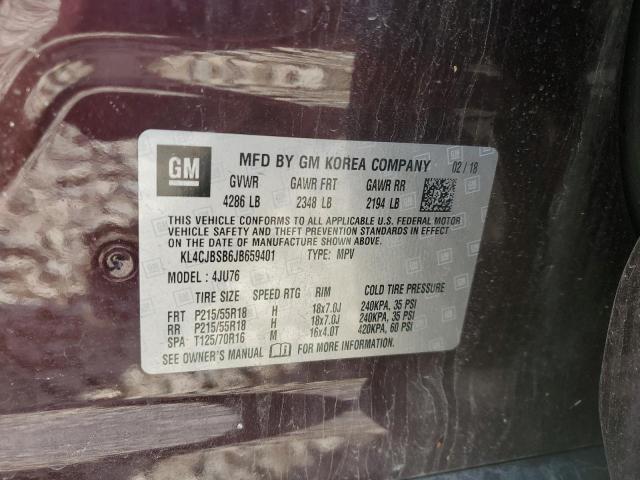 2018 BUICK ENCORE PREFERRED II KL4CJBSB6JB659401