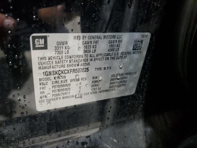 2015 CHEVROLET TAHOE K150 1GNSKCKCXFR507625