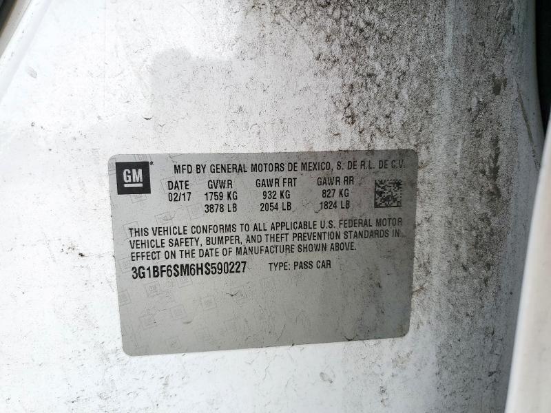 2017 CHEVROLET CRUZE PREM 3G1BF6SM6HS590227