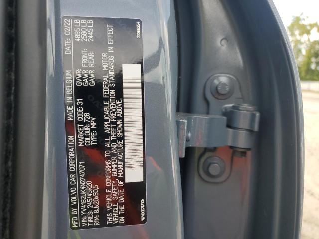 2022 VOLVO XC40 T5 MO YV4162UK4N2747071