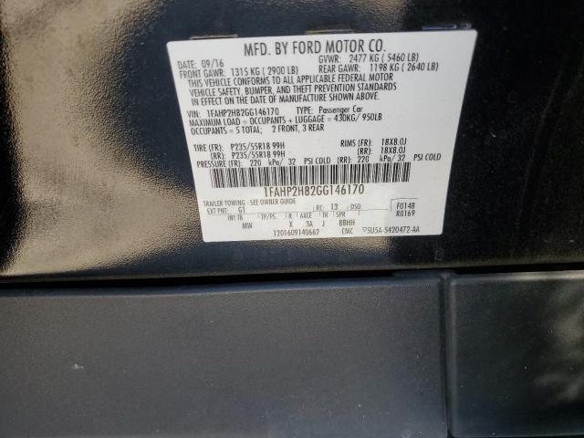2016 FORD TAURUS SEL 1FAHP2H82GG146170