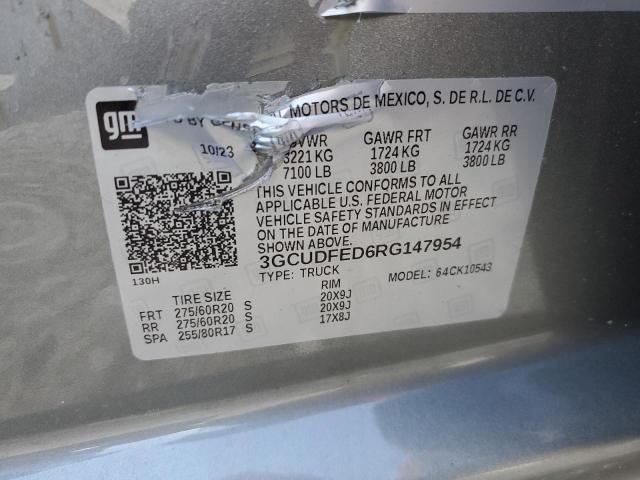 2024 CHEVROLET SILVERADO 3GCUDFED6RG147954
