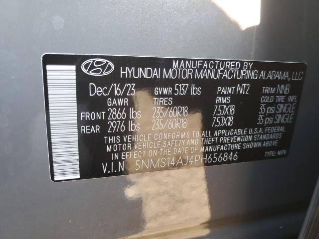 2023 HYUNDAI SANTA FE SE 5NMS14AJ4PH656846