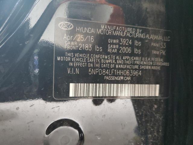 2017 HYUNDAI ELANTRA SE 5NPD84LF1HH063964