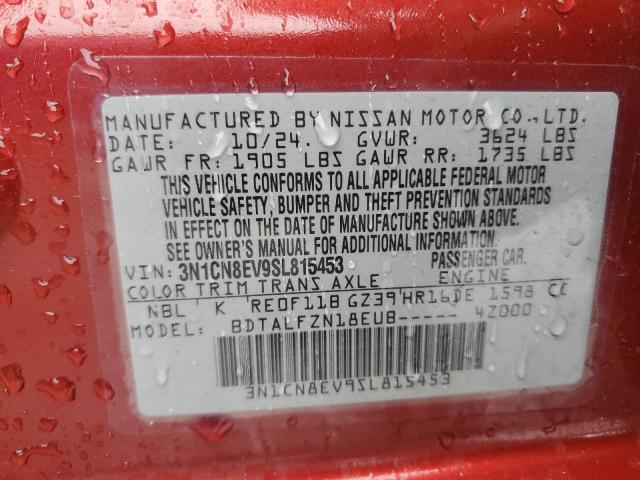 2025 NISSAN VERSA SV 3N1CN8EV9SL815453