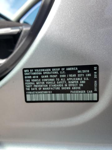 2016 VOLKSWAGEN PASSAT S - 1VWAS7A34GC069151