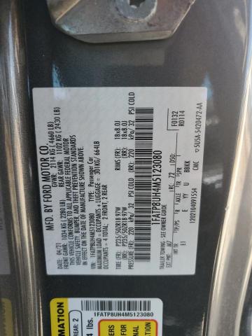 2021 FORD MUSTANG 1FATP8UH4M5123080