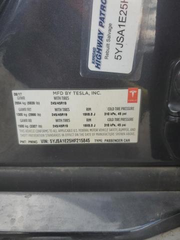 2017 TESLA MODEL S 5YJSA1E25HF215845