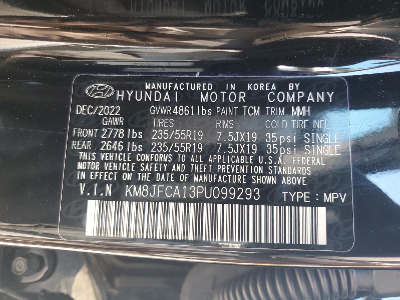 HYUNDAI TUCSON SEL CONVENIENCE