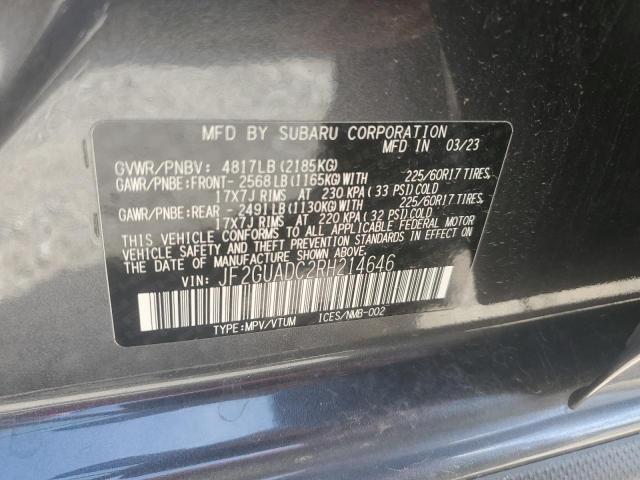 2024 SUBARU CROSSTREK PREMIUM JF2GUADC2RH214646