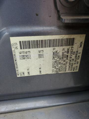 2010 NISSAN MAXIMA S - 1N4AA5AP1AC855029