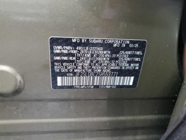 2025 SUBARU FORESTER P JF2SLDBC2SH553771