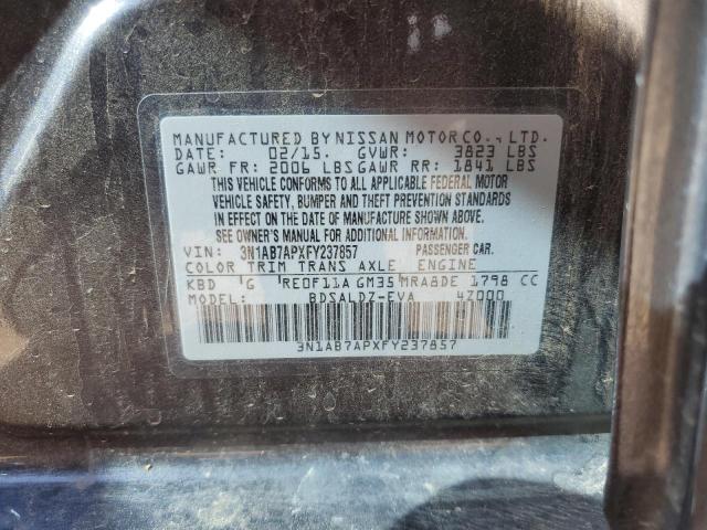 2015 NISSAN SENTRA S - 3N1AB7APXFY237857