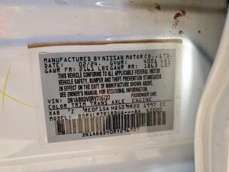 2024 NISSAN SENTRA SR 3N1AB8DV0RY296727