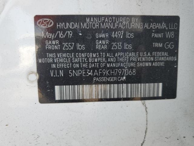 2019 HYUNDAI SONATA LIM 5NPE34AF9KH797068