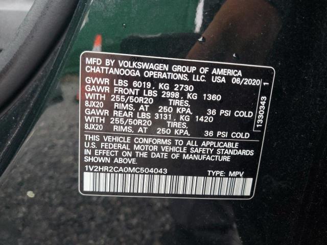 2021 VOLKSWAGEN ATLAS SE - 1V2HR2CA0MC504043