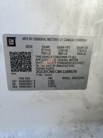 2019 CHEVROLET SILVERADO 2GCRCNEC8K1169575