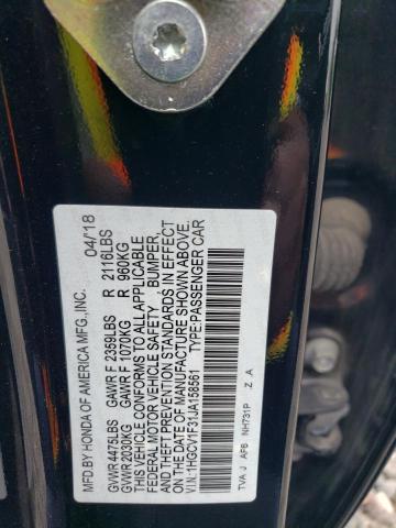 2018 HONDA ACCORD SPO 1HGCV1F31JA158561
