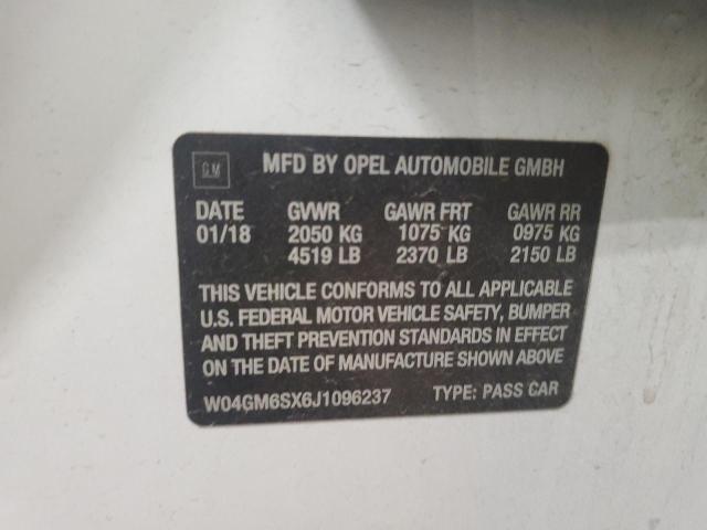 2018 BUICK REGAL PREF - W04GM6SX6J1096237