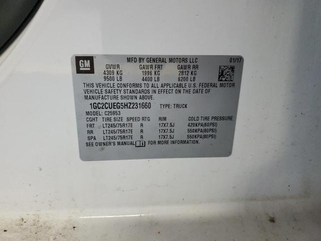 2017 CHEVROLET SILVERADO C2500 HEAVY DUTY 1GC2CUEG5HZ231660