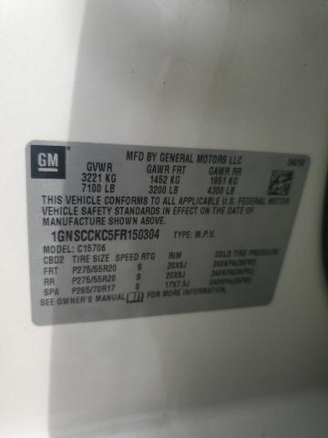 2015 CHEVROLET TAHOE C150 1GNSCCKC5FR150304