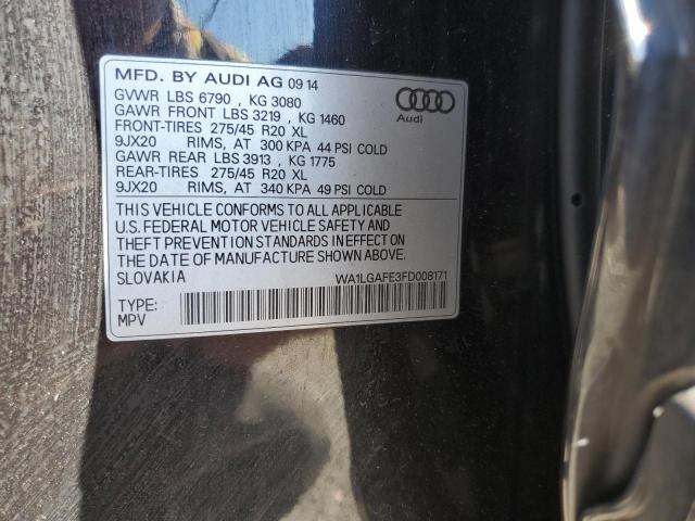 2015 AUDI Q7 PREMIUM PLUS WA1LGAFE3FD008171