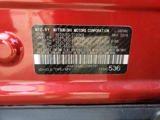 2018 MITSUBISHI ECLIPSE CROSS SE JA4AT5AA2JZ069781