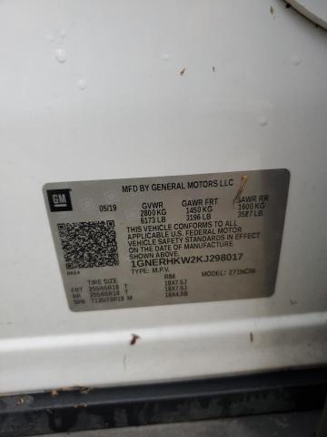 2019 CHEVROLET TRAVERSE L 1GNERHKW2KJ298017