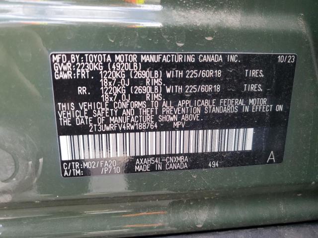 2024 TOYOTA RAV4 WOODL 2T3UWRFV4RW188764