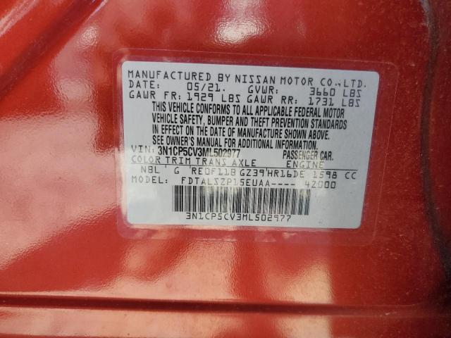 2021 NISSAN KICKS SV - 3N1CP5CV3ML502977