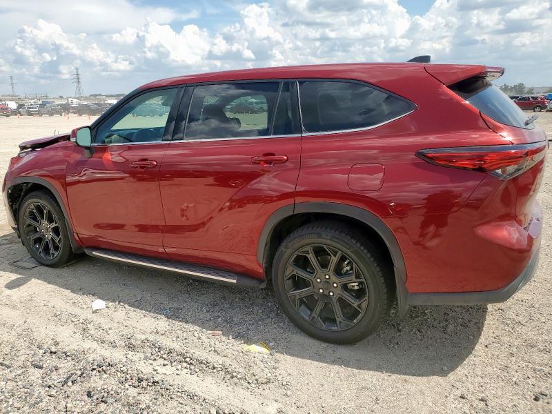 TOYOTA HIGHLANDER 2022 red  gas 5TDZZRAH4NS555740 photo #3