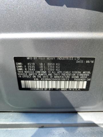 2017 SUBARU LEGACY 2.5I PREMIUM 4S3BNAC64H3018673