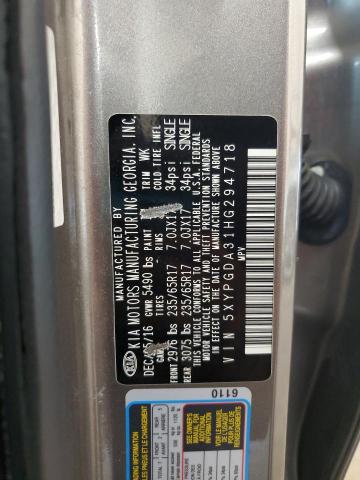 2017 KIA SORENTO LX 5XYPGDA31HG294718