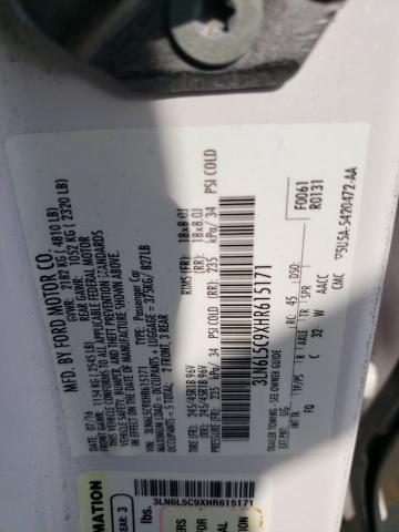 2017 LINCOLN MKZ SELECT 3LN6L5C9XHR615171