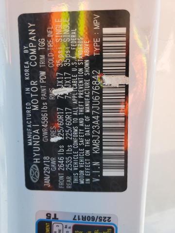 2018 HYUNDAI TUCSON SE KM8J23A47JU676842